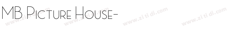 MB Picture House字体转换